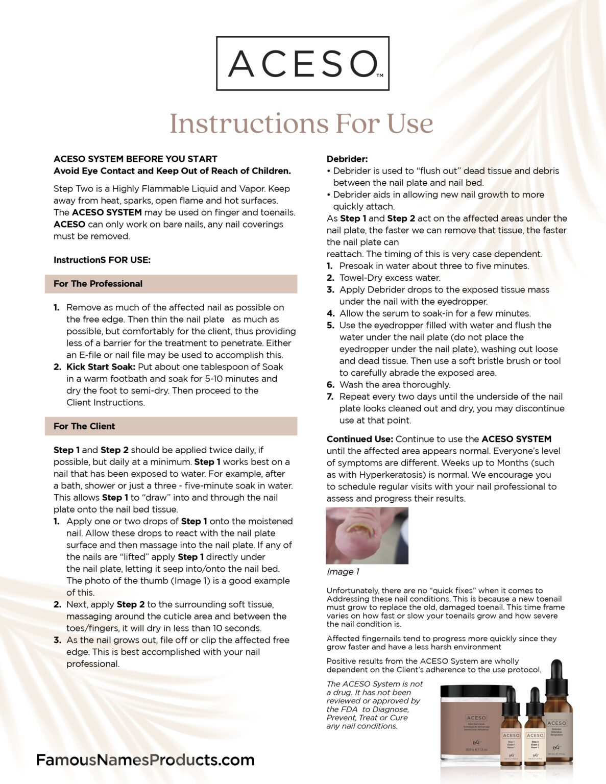 Education Learn about The IBX System Nail Treatment by Famous Names